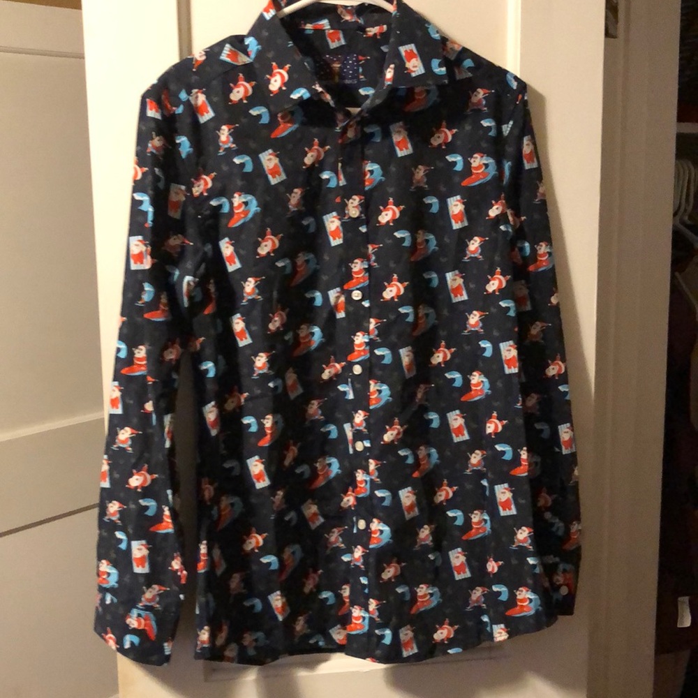 Simon Banks Santa, beach & surfing Christmas shirt